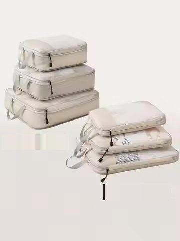 Cream Compression Cube Trio
